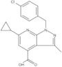 1-[(4-Chlorophenyl)methyl]-6-cyclopropyl-3-methyl-1H-pyrazolo[3,4-b]pyridine-4-carboxylic acid