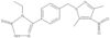 5-[4-[(3,5-Dimethyl-4-nitro-1H-pyrazol-1-yl)methyl]phenyl]-4-ethyl-2,4-dihydro-3H-1,2,4-triazole-3-thione
