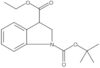 1-(1,1-Dimethylethyl) 3-ethyl 2,3-dihydro-1H-indole-1,3-dicarboxylate