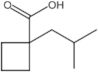 1-(2-Methylpropyl)cyclobutanecarboxylic acid
