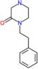 1-(2-phenylethyl)piperazin-2-one