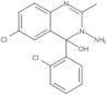 3-Amino-6-chloro-4-(2-chlorophenyl)-3,4-dihydro-2-methyl-4-quinazolinol