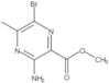 2-Pyrazinecarboxylic acid, 3-amino-6-bromo-5-methyl-, methyl ester