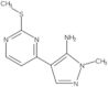 1-Methyl-4-[2-(methylthio)-4-pyrimidinyl]-1H-pyrazol-5-amine