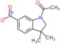 1-(2,3-Dihydro-3,3-dimethyl-6-nitro-1H-indol-1-yl)ethanone