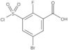 5-Bromo-3-(chlorosulfonyl)-2-fluorobenzoic acid