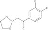 1-(3,4-Difluorofenil)-2-(1,3-dioxolan-2-il)etanona