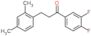 1-(3,4-difluorophenyl)-3-(2,4-dimethylphenyl)propan-1-one