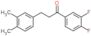 1-(3,4-difluorophenyl)-3-(3,4-dimethylphenyl)propan-1-one