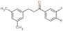 1-(3,4-difluorophenyl)-3-(3,5-dimethylphenyl)propan-1-one