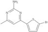 4-(5-Bromo-2-thienyl)-6-methyl-2-pyrimidinamine