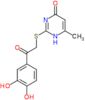 2-{[2-(3,4-dihydroxyphenyl)-2-oxoethyl]sulfanyl}-6-methylpyrimidin-4(1H)-one