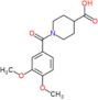 1-(3,4-dimethoxybenzoyl)piperidine-4-carboxylic acid