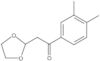 1-(3,4-Dimetilfenil)-2-(1,3-dioxolan-2-il)etanona