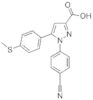 1-(4-CYANO-PHENYL)-5-(4-METHYLSULFANYL-PHENYL)-1H-PYRAZOLE-3-CARBOXYLIC ACID