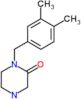 1-[(3,4-Dimethylphenyl)methyl]-2-piperazinone