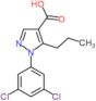 1-(3,5-dichlorophenyl)-5-propyl-1H-pyrazole-4-carboxylic acid