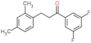 1-(3,5-difluorophenyl)-3-(2,4-dimethylphenyl)propan-1-one