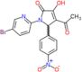 4-acetyl-1-(5-bromopyridin-2-yl)-3-hydroxy-5-(4-nitrophenyl)-1,5-dihydro-2H-pyrrol-2-one