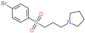 1-[3-(4-bromophenyl)sulfonylpropyl]pyrrolidine