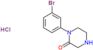 1-(3-bromophenyl)piperazin-2-one hydrochloride