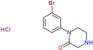 2-Piperazinone, 1-(3-bromophenyl)-, hydrochloride (1:1)