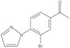 1-[3-Bromo-4-(1H-pyrazol-1-yl)phenyl]ethanone