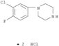 Piperazine,1-(3-chloro-4-fluorophenyl)-, hydrochloride (1:2)