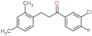 1-Propanone, 1-(3-chloro-4-fluorophenyl)-3-(2,4-dimethylphenyl)-