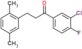 1-(3-chloro-4-fluoro-phenyl)-3-(2,5-dimethylphenyl)propan-1-one