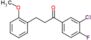 1-(3-chloro-4-fluoro-phenyl)-3-(2-methoxyphenyl)propan-1-one