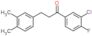 1-(3-chloro-4-fluoro-phenyl)-3-(3,4-dimethylphenyl)propan-1-one