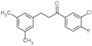 1-(3-chloro-4-fluoro-phenyl)-3-(3,5-dimethylphenyl)propan-1-one