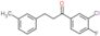 1-(3-chloro-4-fluoro-phenyl)-3-(m-tolyl)propan-1-one