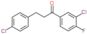 1-(3-chloro-4-fluoro-phenyl)-3-(4-chlorophenyl)propan-1-one