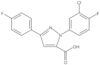 1-(3-Chloro-4-fluorophenyl)-3-(4-fluorophenyl)-1H-pyrazole-5-carboxylic acid