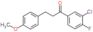 1-(3-chloro-4-fluoro-phenyl)-3-(4-methoxyphenyl)propan-1-one