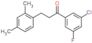 1-(3-chloro-5-fluoro-phenyl)-3-(2,4-dimethylphenyl)propan-1-one