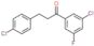1-(3-chloro-5-fluoro-phenyl)-3-(4-chlorophenyl)propan-1-one