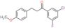 1-(3-chloro-5-fluoro-phenyl)-3-(4-methoxyphenyl)propan-1-one