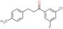 1-(3-chloro-5-fluoro-phenyl)-3-(p-tolyl)propan-1-one