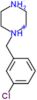 1-(3-chlorobenzyl)piperazinediium