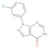 4H-Pyrazolo[3,4-d]pyrimidin-4-one, 1-(3-chlorophenyl)-1,5-dihydro-