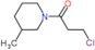 1-(3-chloropropanoyl)-3-methylpiperidine