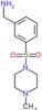 1-{3-[(4-methylpiperazin-1-yl)sulfonyl]phenyl}methanamine