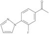 1-[3-Fluoro-4-(1H-pyrazol-1-yl)phenyl]ethanone
