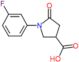 1-(3-fluorophenyl)-5-oxopyrrolidine-3-carboxylic acid