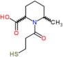 6-methyl-1-(3-sulfanylpropanoyl)piperidine-2-carboxylic acid