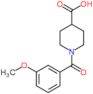 1-(3-methoxybenzoyl)piperidine-4-carboxylic acid