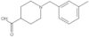 1-[(3-Methylphenyl)methyl]-4-piperidinecarboxylic acid